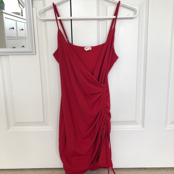 Garage Red Bodycon Dress - Picture 1 of 2
